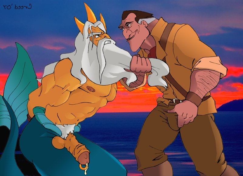 King Triton Tarzan The Little Mermaid Xxx Clayton 935240725 Creed Crossover Disney Gay King