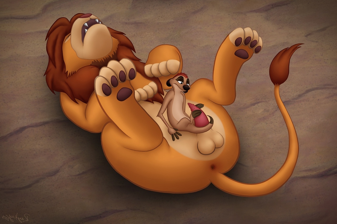 simba,timon | the lion king xxx barbs #9351680354 cartoon disney duo feline  feral foot fetish footjob lion | Disney Porn