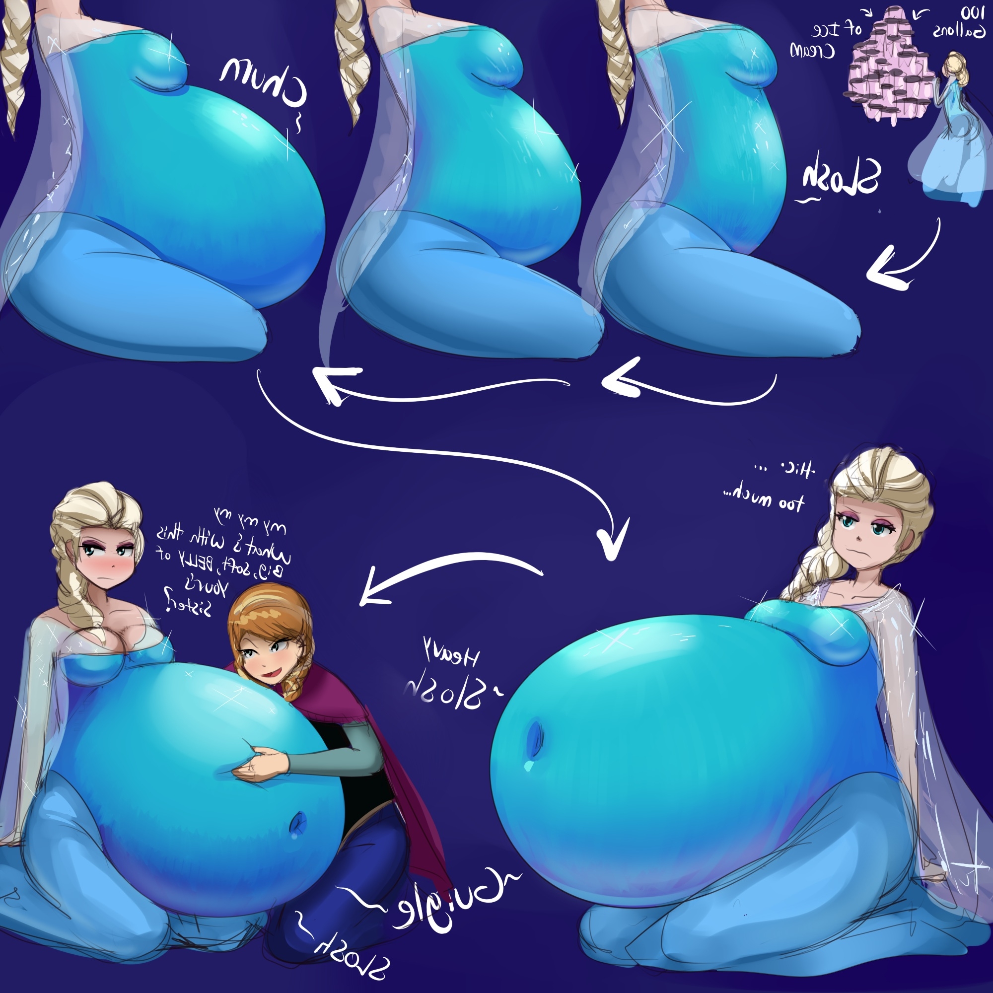 2000px x 2000px - elsa (frozen) | frozen xxx anna #9351624833 (frozen) belly belly button big  belly blond hair blue | Disney Porn