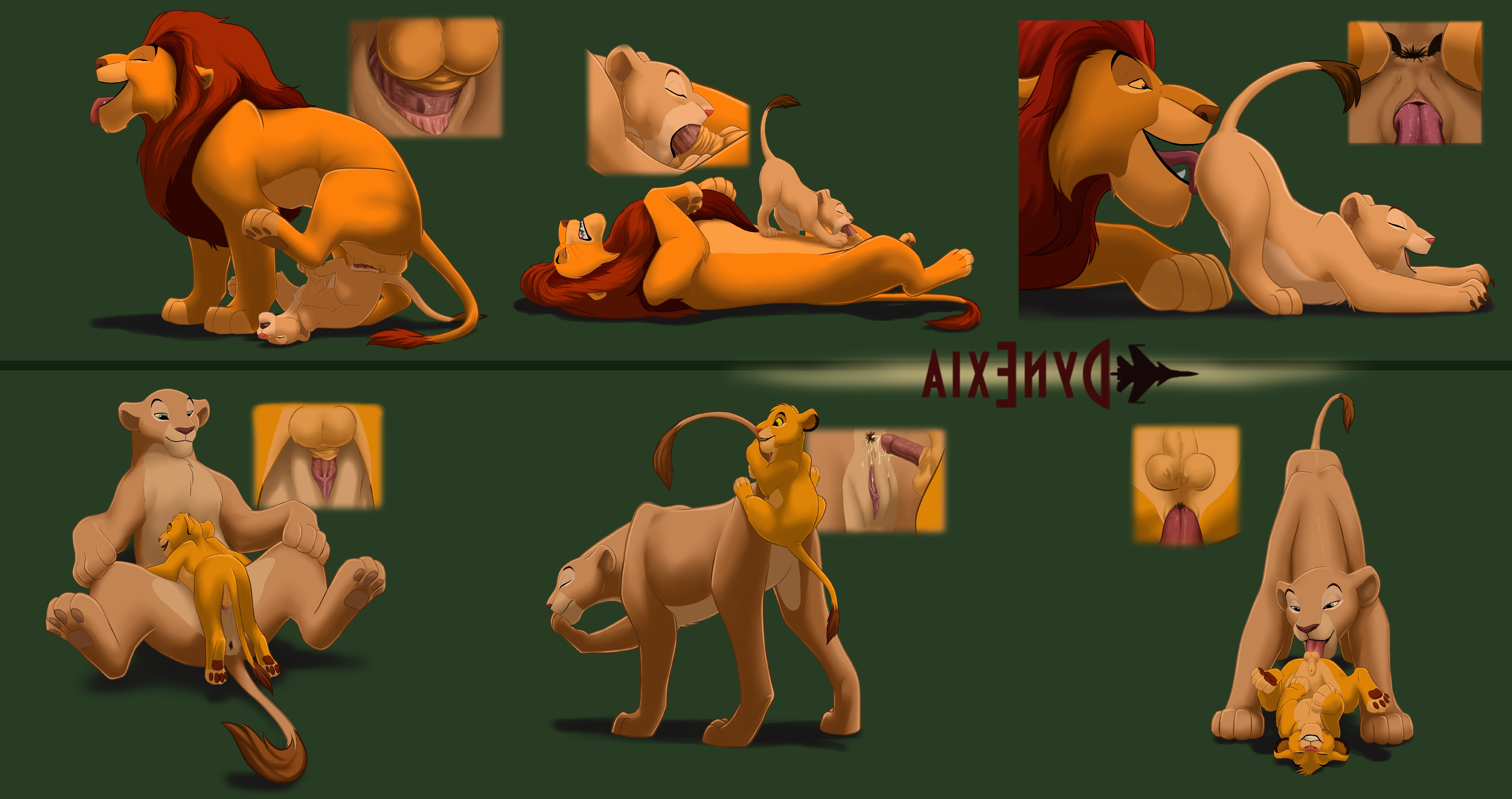 mufasa,nala,simba the lion king xxx anatomically #9351620653 correct anatom...