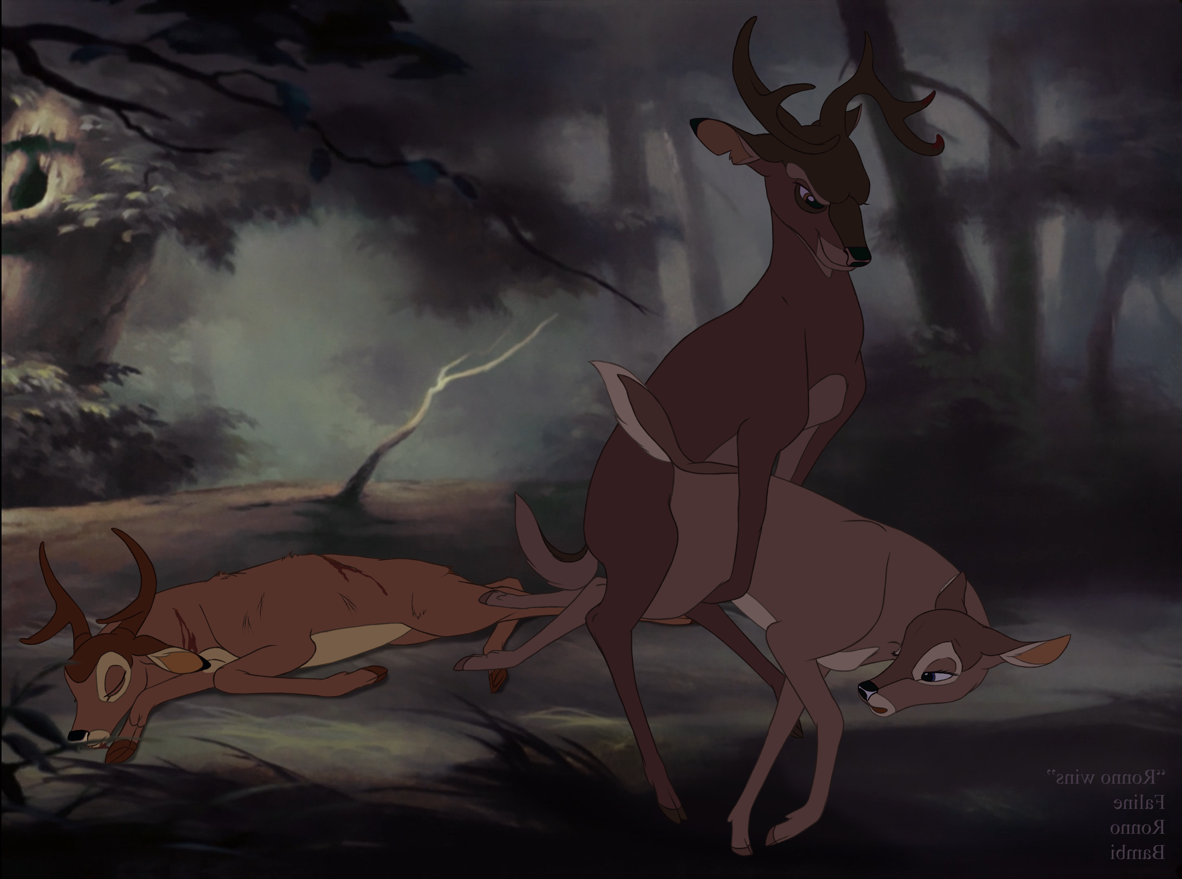 Bambi - faline,ronno | disney porn bambi #9351145393 cervine deer disney faline  female feral forced gore hooves | Disney Porn