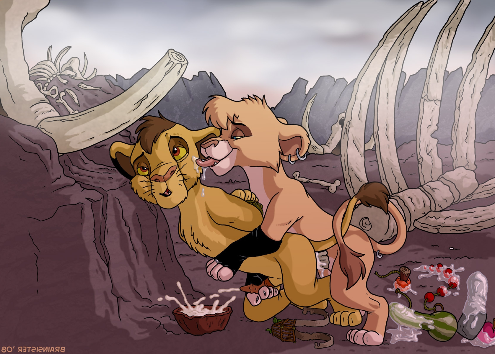 Hentai comic tailspin, the lion king. 